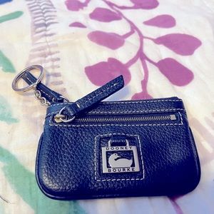 Dooney & Bourke cobalt key chain/change purse